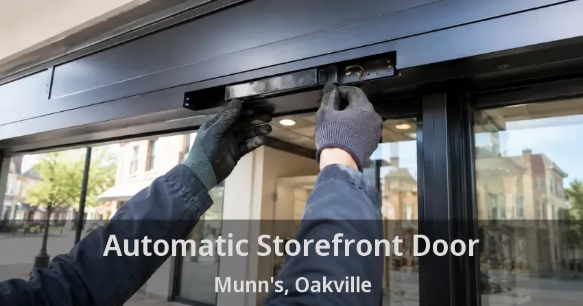 Automatic Storefront Door Munn's, Oakville - ON