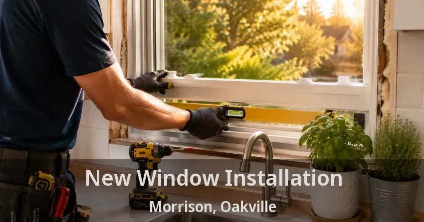 New Window Installation Morrison, Oakville - ON