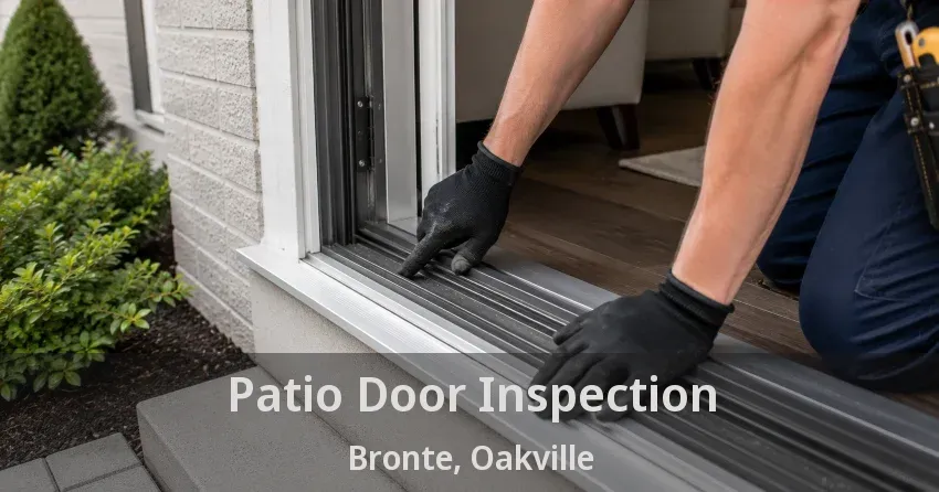Patio Door Inspection Bronte, Oakville - ON