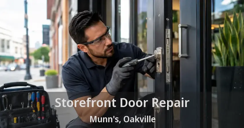 Storefront Door Repair Munn's, Oakville - ON