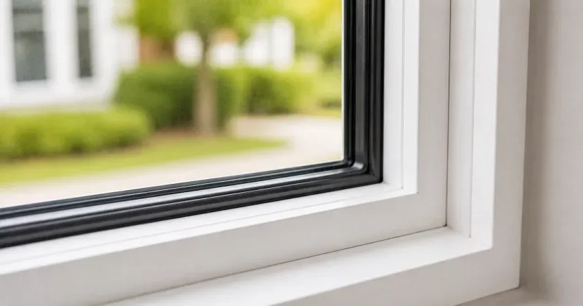 technician repairing window and door hardware in West Oak Trails, Oakville home