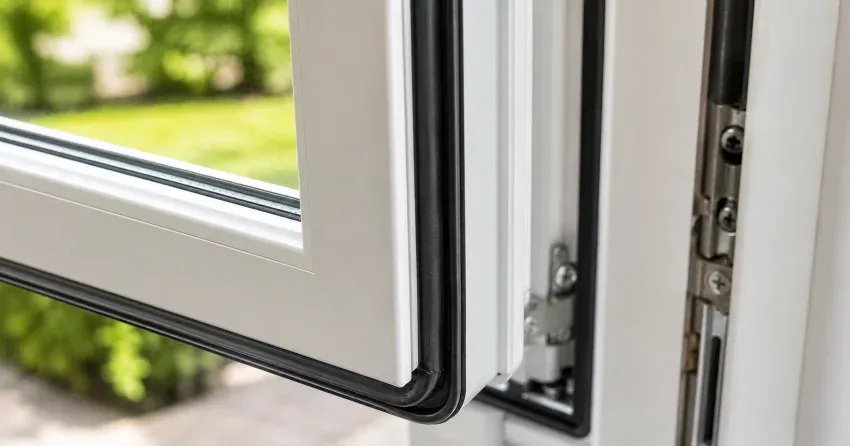 casement window cranked fully open in a Eastlake, Oakville home
