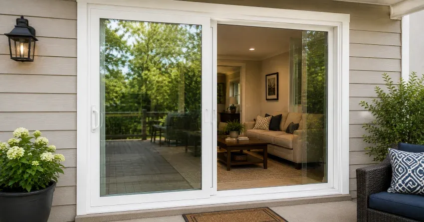 new patio door replacement installed in Westmount, Oakville home