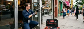 Storefront Door Repair Munn's, Oakville